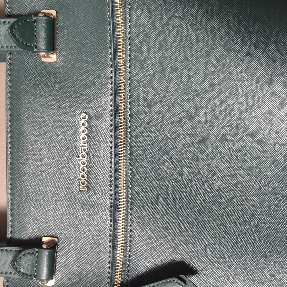 Roccobarocco Dark Green Tote Purse - Picture 4 of 9